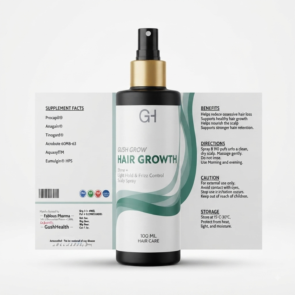Gush Grow — Hair Growth Scalp Spray (100ml)